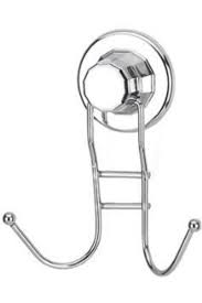Cuier din metal cu vacum crom si 2 agatatori (Nr.Z18108)
