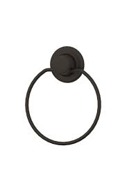 Suport din metal cu vacum negru pe rotund pentru prosop (SV-444-Nr.Z18107)