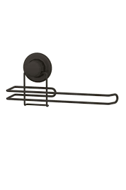 Suport din metal lung negru cu vacum pentru hartie si prosop (SV461-B-Nr.Z18406)