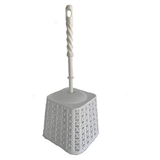 Suport din plastic+perie pentru WC (Y-079)