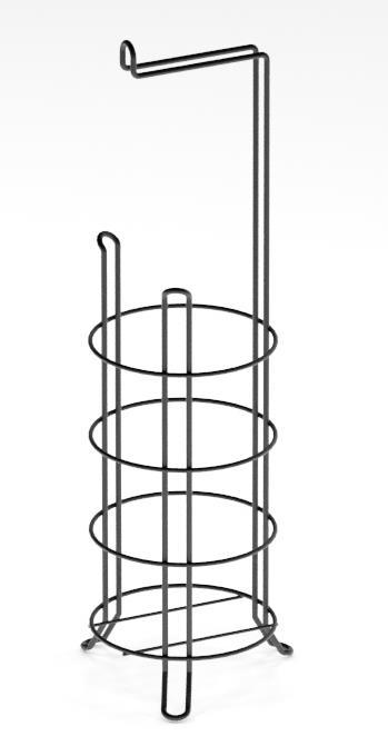 Suport din metal cromat inalt pentru hartie igienica -(SB061-C)