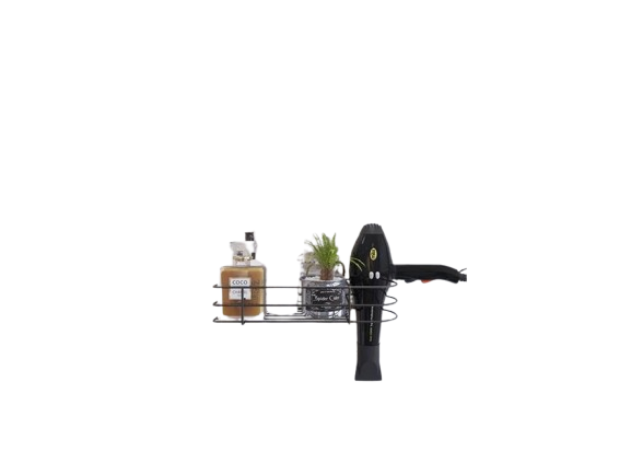 Suport din metal negru pentru parfum+feon cu adeziv (SY302-B)