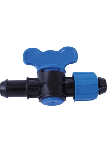 Robinet din plastic pentru teava picurare cu reductie si piulita (16MMx17MM)-NR.7543