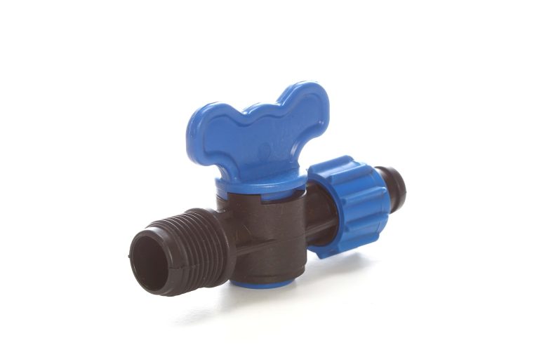 Robinet din plastic pentru teava picurare cu filet si piulita (20MMx3/4(FE)-NR.7645