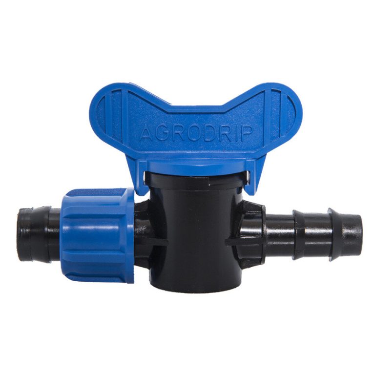 Robinet din plastic pentru teava picurare cu piulita si stut (16MMx17MM)-NR.7617