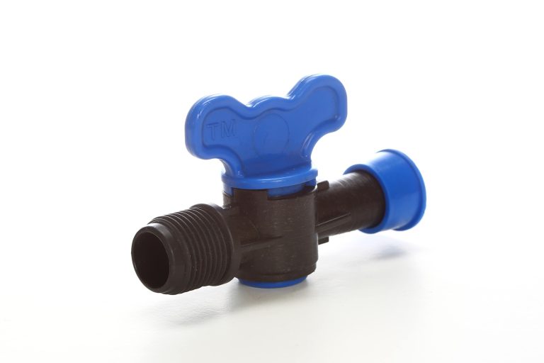 Robinet din plastic pentru teava picurare cu filet si inel prin presare (17MMx1/2(FE)-NR.7525