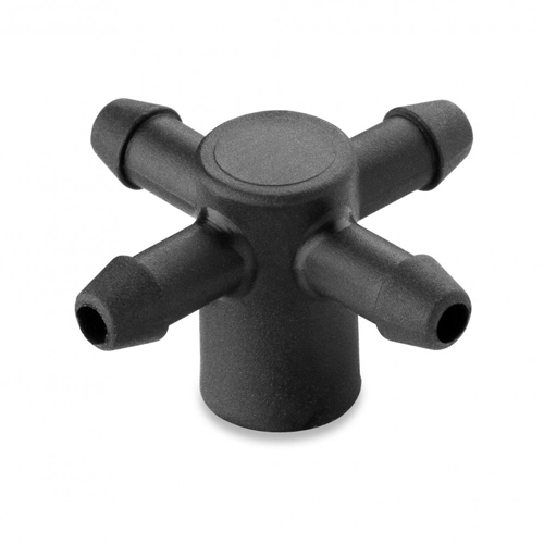 Distribuitor din plastic pentru picurare cu (4 iesiri x 5MM)-NR.7650