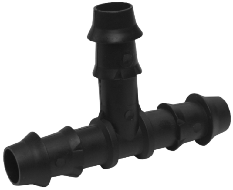 Teu din plastic pentru teava picurare (20MMx20MMx20MM)-Nr.7451
