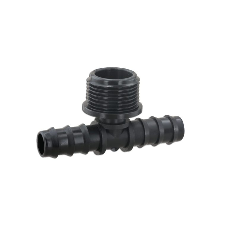Teu redus din plastic pentru teava picurare cu FE (20MMx1/2x20MM)-Nr.7509