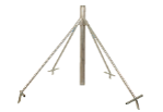 Suport metalic vertical pentru aspersor (2"1/2 x 2")-NR.3451