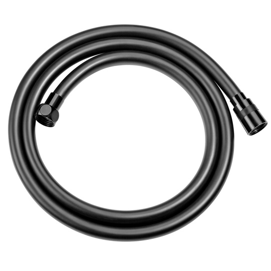 Furtun pentru dus cauciucat gri inchis (1.5M)