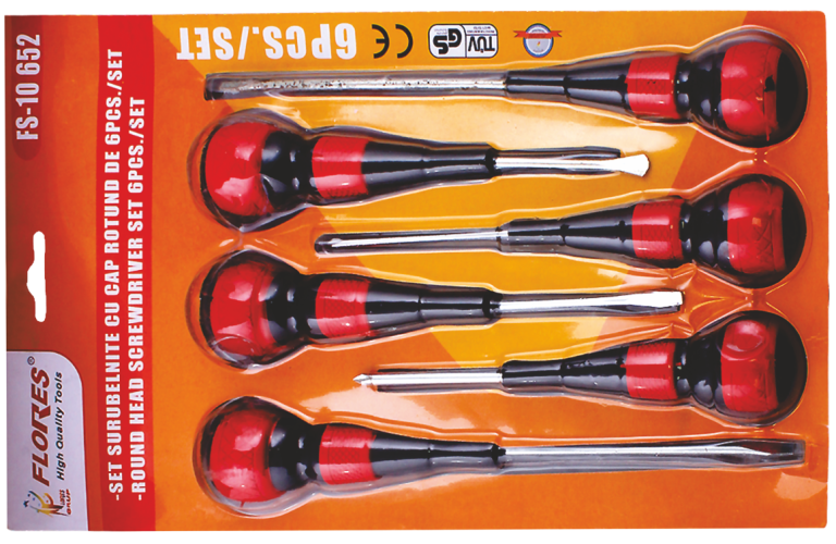Set surubelnite cu cap rotund (6buc./set)