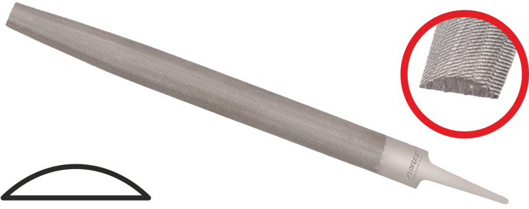 Pila semirotunda (8MM)