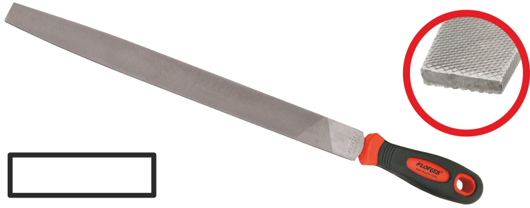 Pila lata cu maner din plastic (8MM)