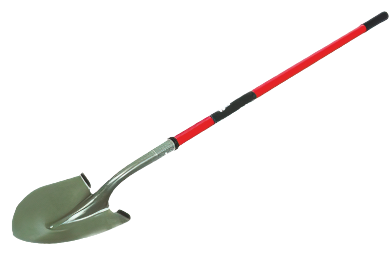 Lopata semirotunda cu coada din fibra