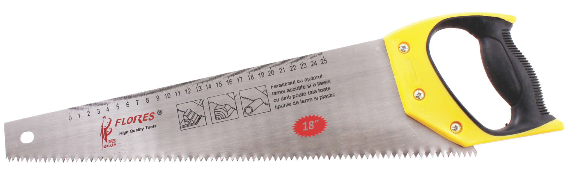 Ferastrau cu maner din plastic (12")