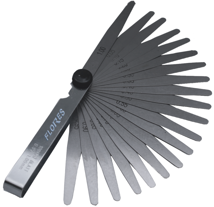 Lera pentru reglat culbutori (20 buc./set-0.05MM-1MM)