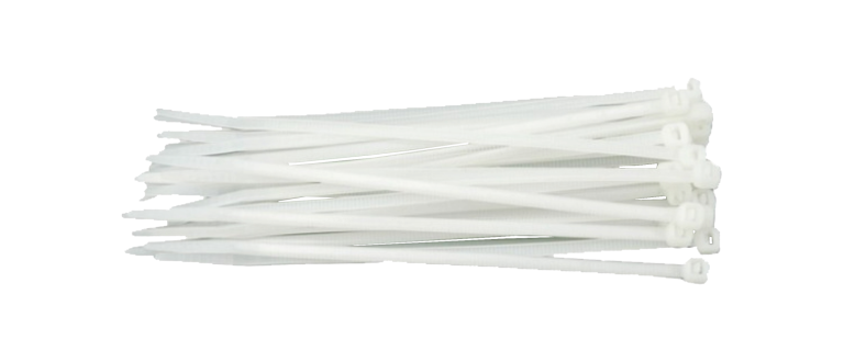 Coliere din plastic albe -100buc./set (3MMx100MM)