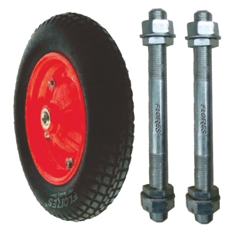 Ax pentru roata roaba rosie (16MMx170MM-2buc./set)