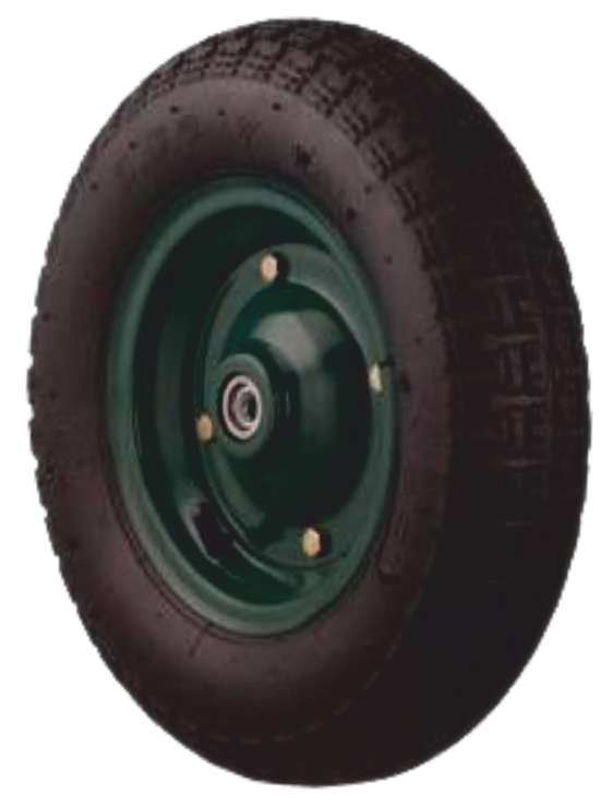Roata verde cu camera pentru roaba (350MMx7MM)
