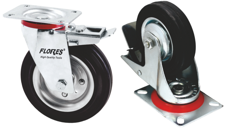 Roata pentru carucior rotativa cu frana (150MM)