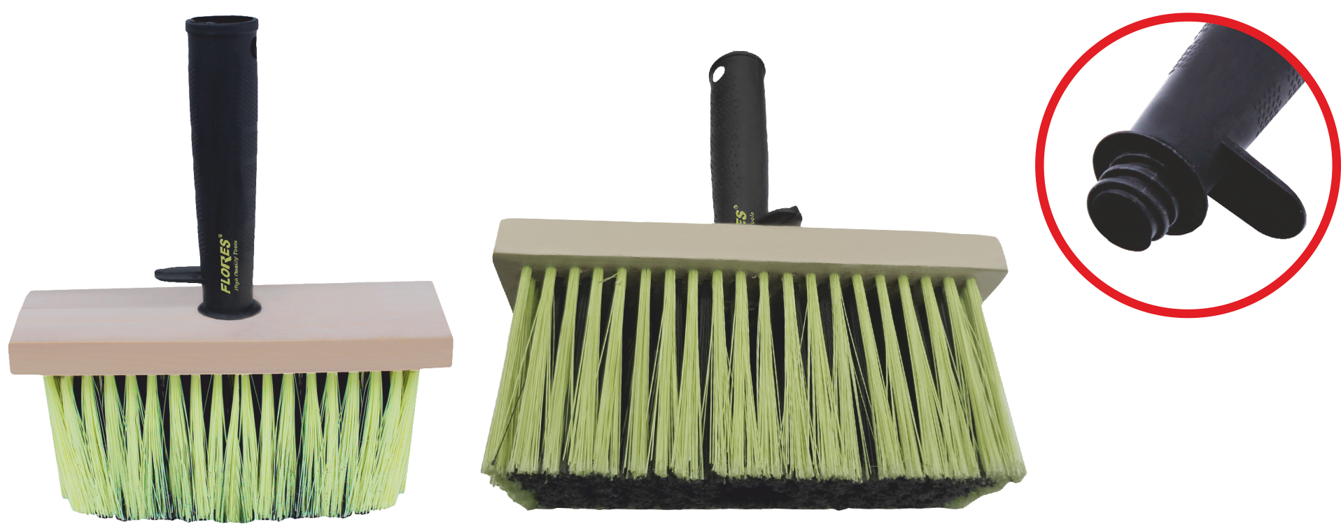 Bidinea din lemn cu maner din plastic (80MMx180MM)