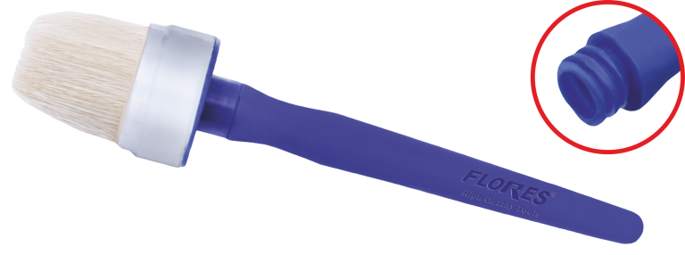 Pensula rotunda cu maner plastic (40MM)