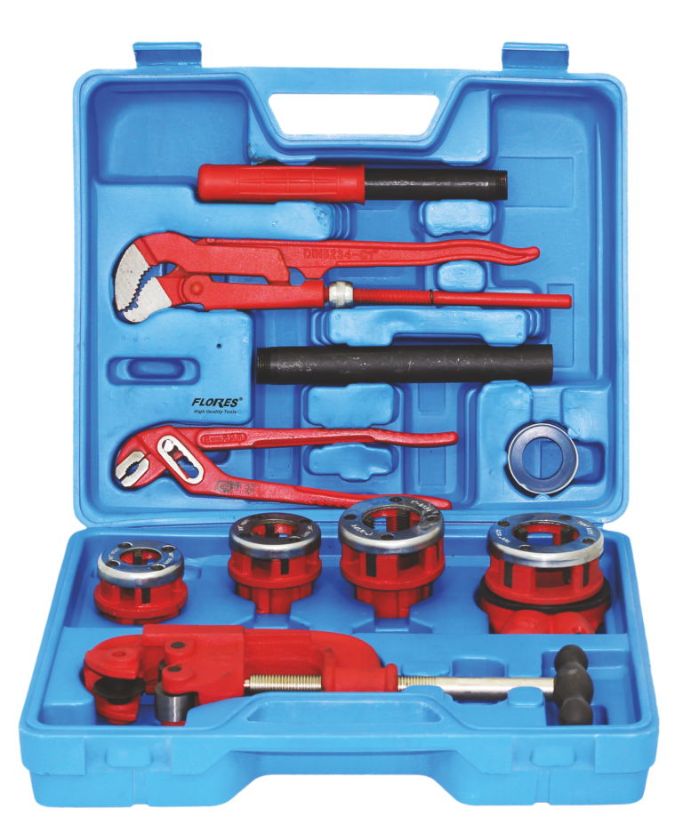Trusa filiere pentru teava (1/4-1"1/4 - 6 capete filiere/set-12buc./cutie)