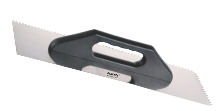 Gletiera inox cu zimti maner plastic (500MMx130MM)