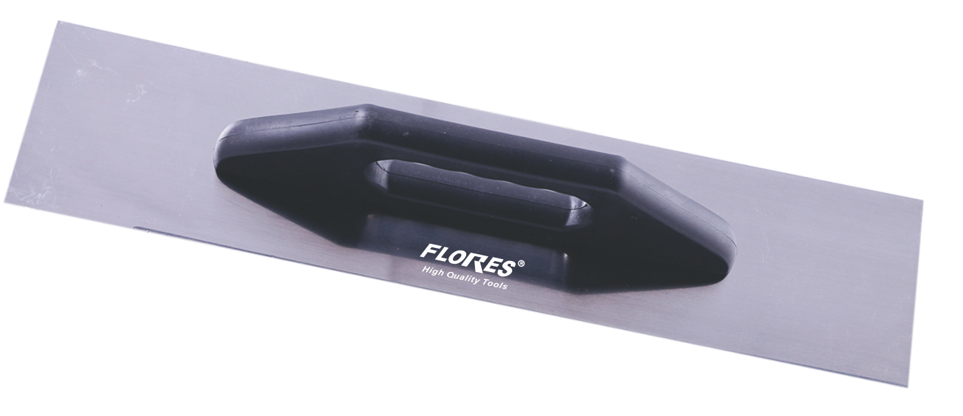 Gletiera inox fara zimti cu maner plastic (500MMx130MM)