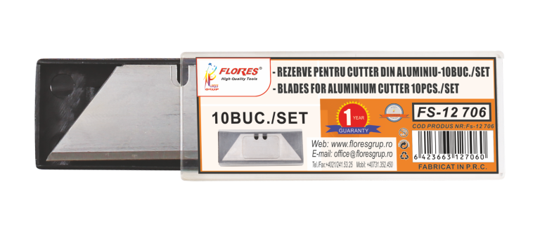 Rezerve pentru cutter aluminiu (10buc./set)