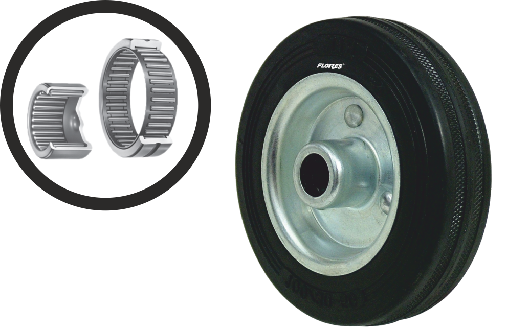 Roata pentru carucior cu rulment (100MMx40MM)