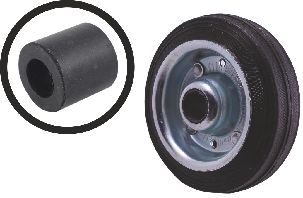 Roata pentru carucior fara rulment (80MMx30MM)