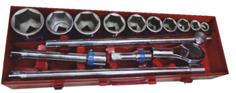 Trusa tubulare pentru camion 3/4 (17buc./set)
