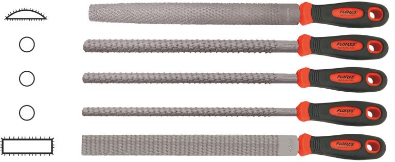 Set raspel (8"-5buc./set)