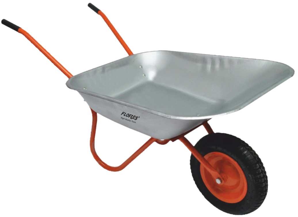 Roaba metalica zincata cu camera (65L)