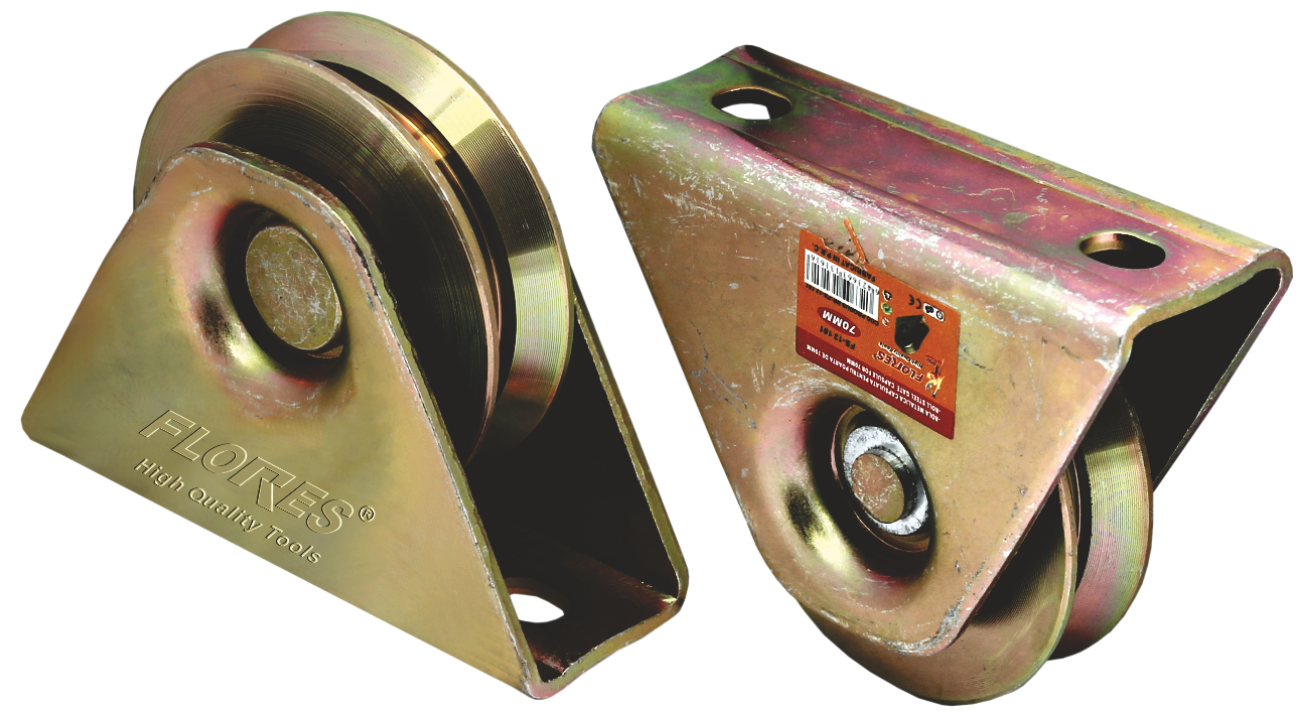 Rola metalica capsulata cu suport (90MM)