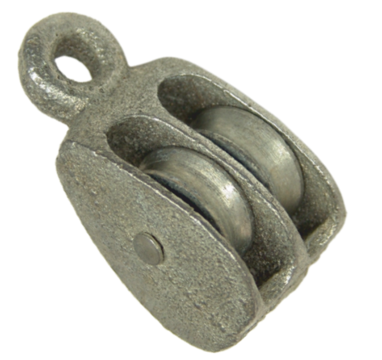 Scripete din aluminiu cu 2 role (65MM)