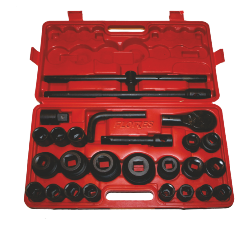 Trusa tubulare pentru camion neagra 3/4 (26 buc./set)