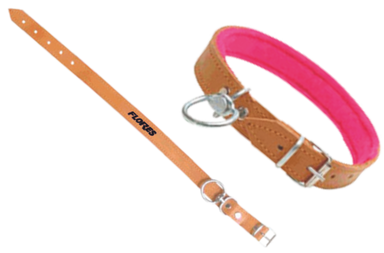 Curea pentru caine din piele+pasla Nr.860 (2.5CMx65CM)