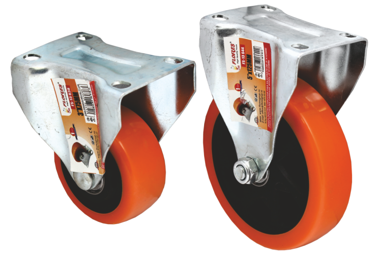 Roata pentru carucior fixa siliconata (5''X125MM)