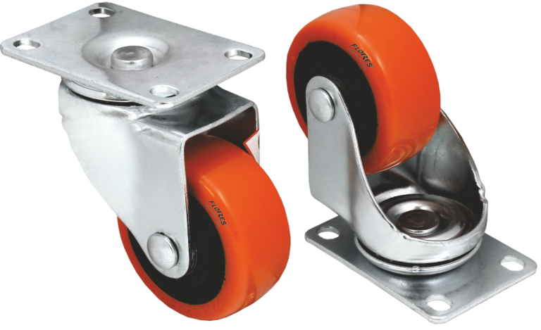 Roata pentru carucior rotativa siliconata (4''X100MM)