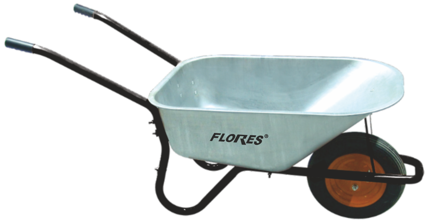 Roaba metalica galvanizata cu camera (120L)