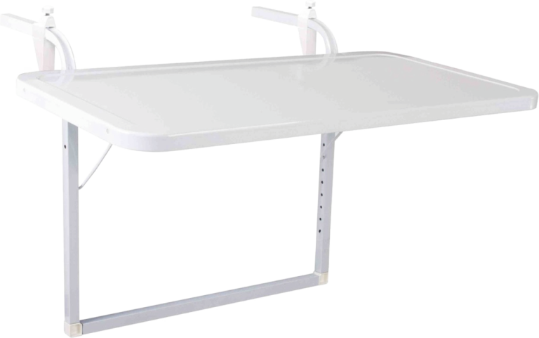 Masa din metal pentru balcon cu prindere pe balustrada (40CM x 80CM)
