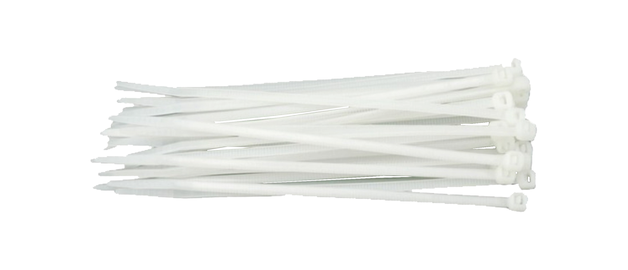 Coliere din plastic albe -100buc./set (7.6MMx250MM)