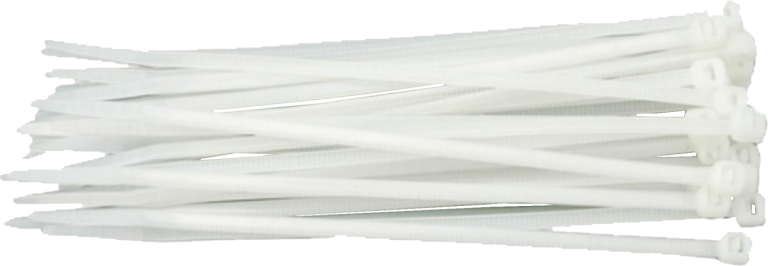 Coliere din plastic albe -100buc./set (10MMx550MM)
