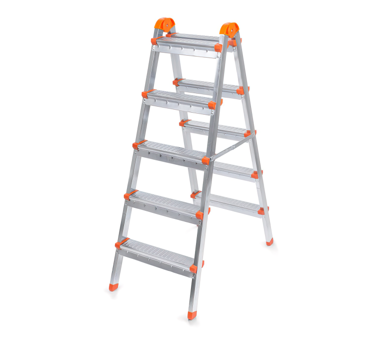 Scara dubla din metal (5 trepte+5 trepte)