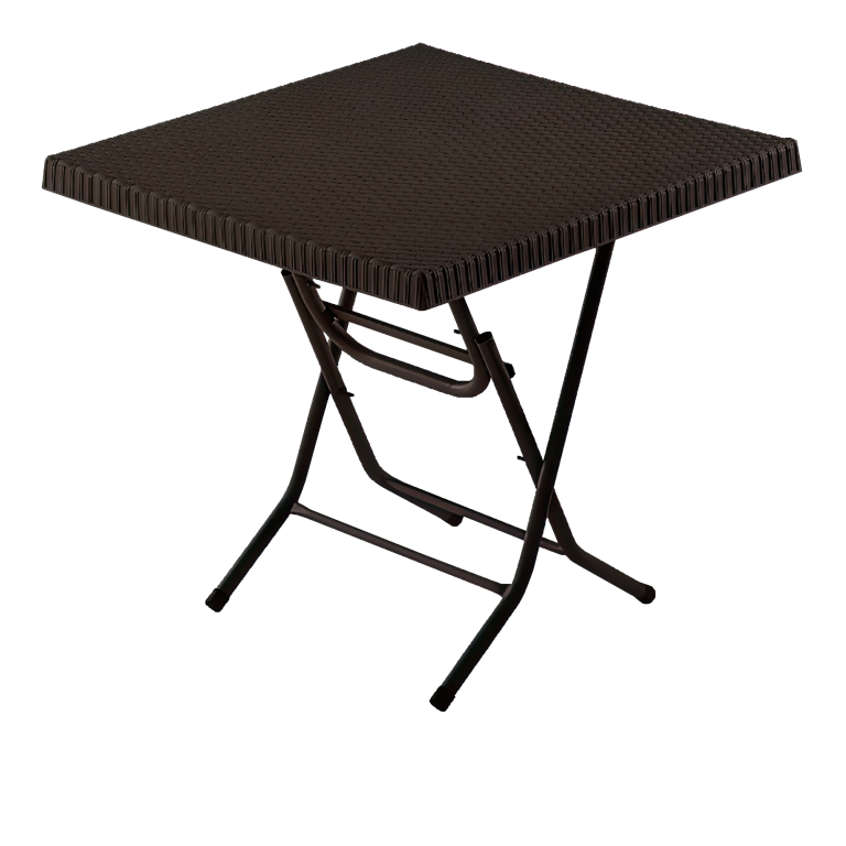 Masa din plastic cu imitatie din ratan pliabila (80CMX80CM)