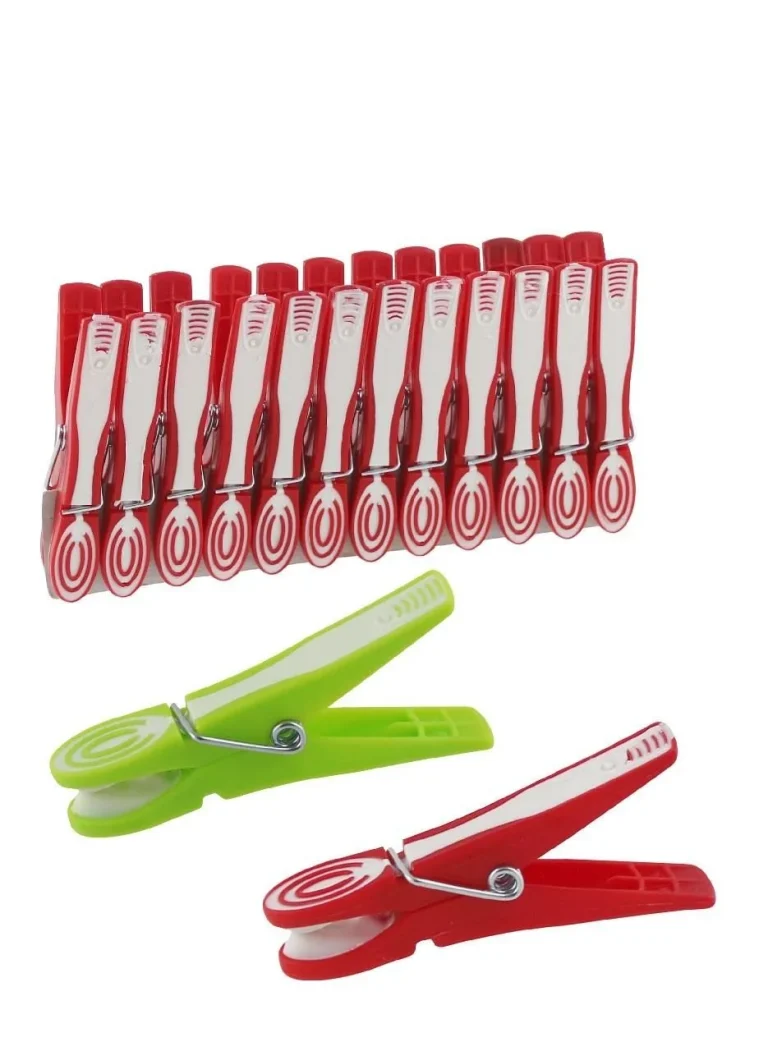 Cleste pentru rufe din plastic-(Y-159-12 BUC./SET)