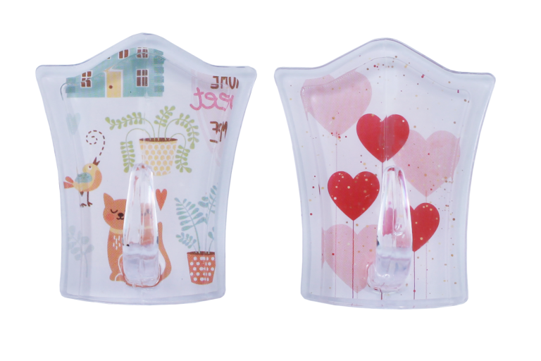 Cuier din plastic pentru baie 2 buc./set-(Y-172)